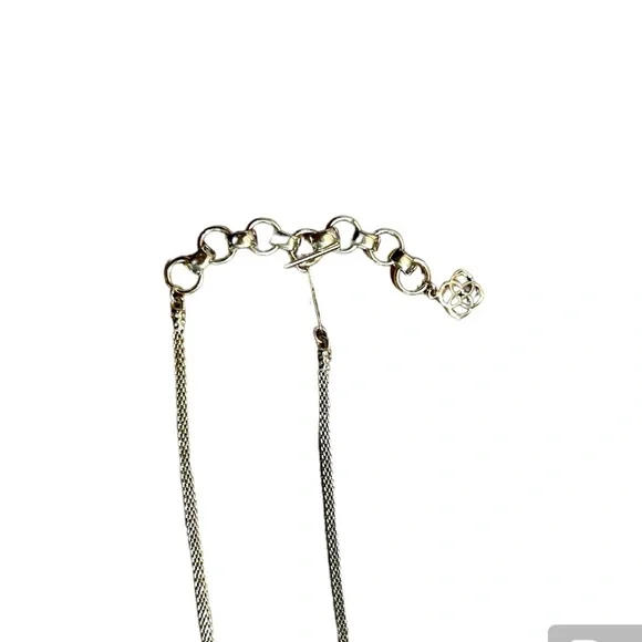 Kendra Scott Gold Hailey Necklace in Aqua Howlit - Picture 5 of 12